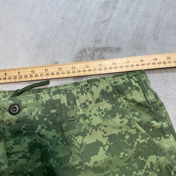 Army Combat Uniform Shorts L 36 12'' Inseam Digital Camo Cargo Pockets Military - Picture 7 of 10
